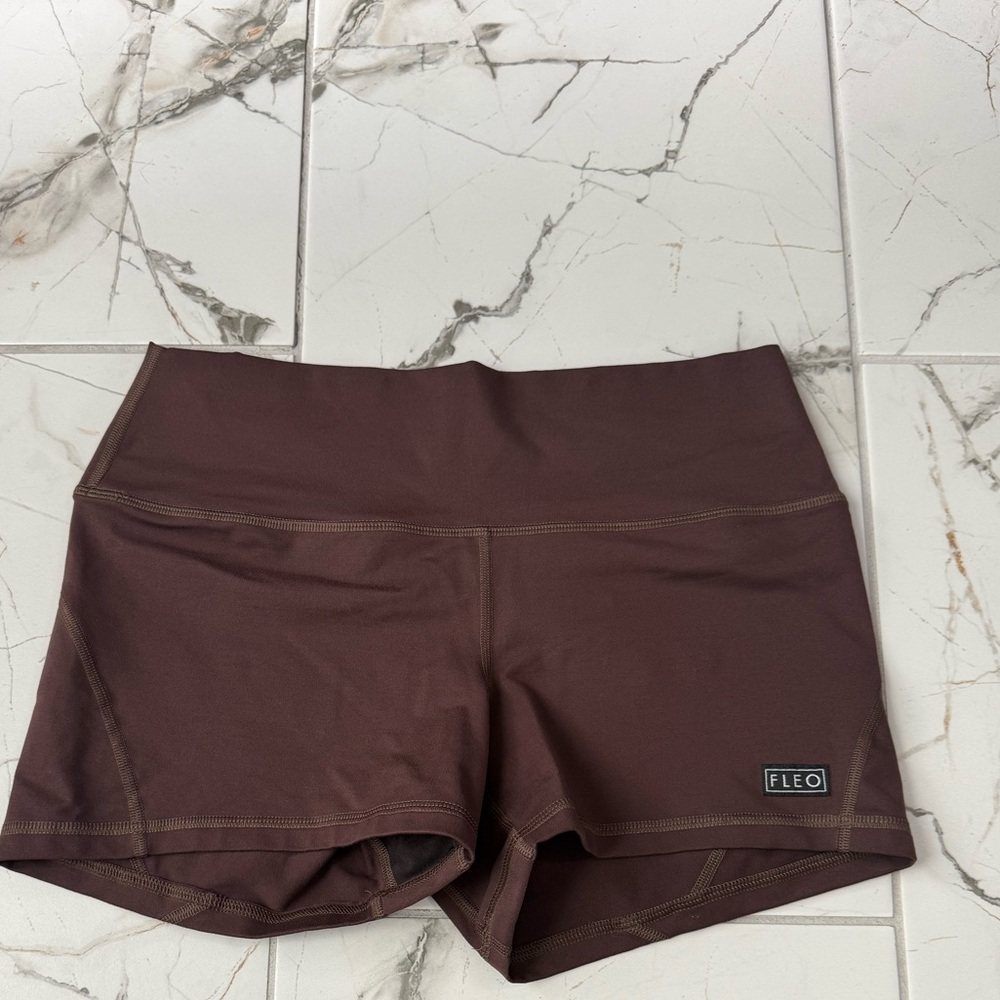 Fleo Women's Dark Brown Athletic Shorts